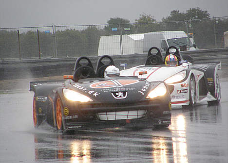 Tommy Schröter måtte kæmpe med 'den skæve racer' den sidste del af løbet.